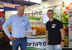 Jürgen Brokelman and Rick Zuijderwijk of HortiPro with the DeltaTrap.                 